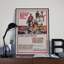 Vintage The Good , The Bad And The Ugly Movie Film Poster Print Picture A3 A4