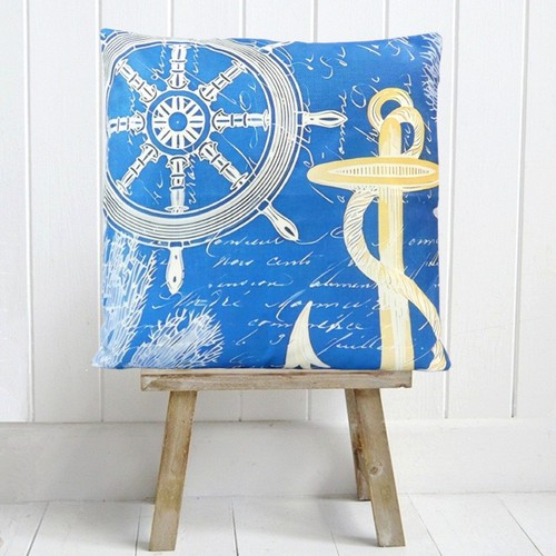 Nautical anchor cushion cover - nautical,