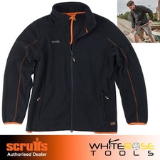 Scruffs Harbour Micro Fleece Jacket Black Lightweight Zipped Pocket Choose Size