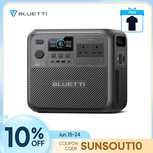 Bluetti elite 200 2073 - elite, 2073.6wh