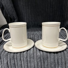 2 Dunoon Coffee Mugs Bone