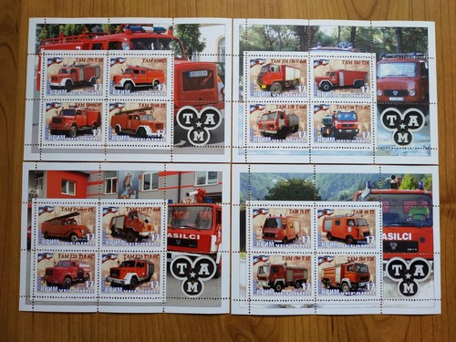 Tam stamp block - fire, fighters