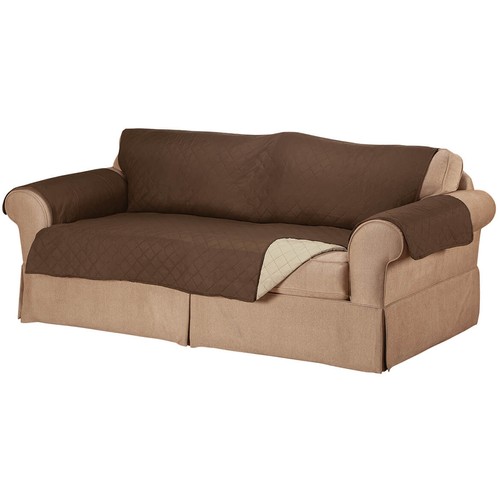 Microfiber reversible sofa - reversible,