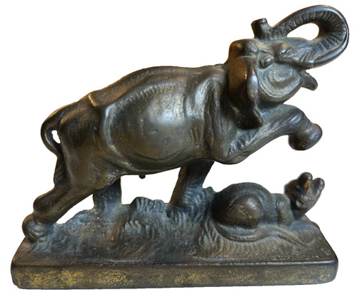 Antique elephant ornate cast - antique,