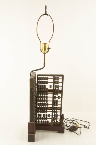 Vintage chinese abacus lamp - vintage,