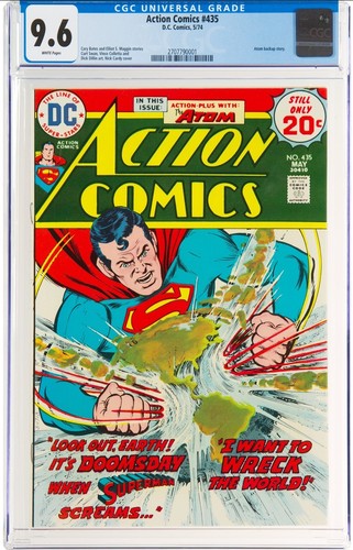 Action comics 435 cgc - action, 9.6
