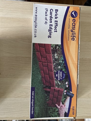 Brick effect garden edging - effect,