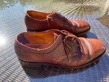 Loake Derby Brown Lace Up Shoes Highland Grain Calf Leather Size UK 11