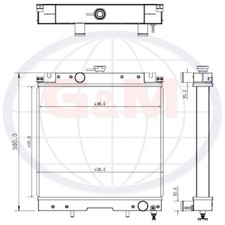 Radiator for TYM Tractor