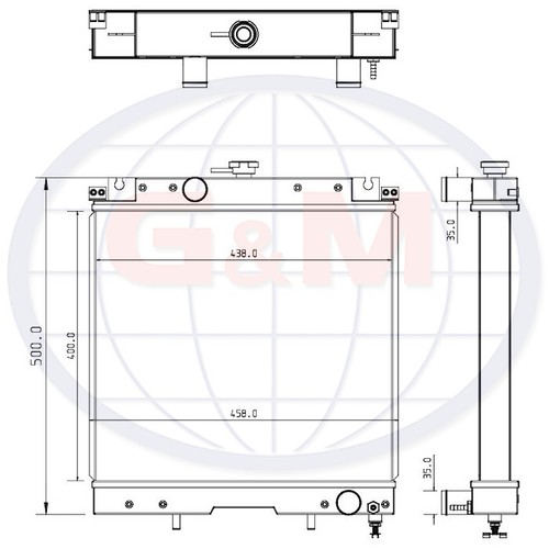 Radiator for tym - for,