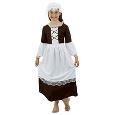 GIRLS TUDOR MAID COSTUME POOR