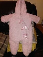 Cutey Couture Fur Snowsuit Age 6/9 Months
