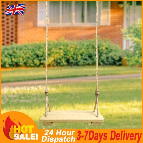 New solid wood hanging swing - new,