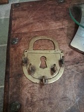 Vintage Brass Key Holder Wall