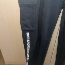 Nike Grey Cargo Style Pocket Joggers In A Large