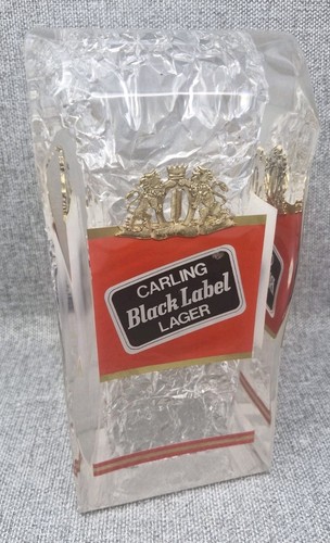 Carling black label lager beer - label,