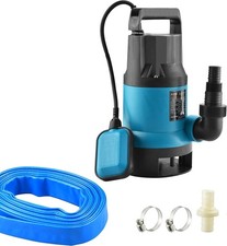 KATSU 400W Submersible Water Pump Clean Dirty Pond Pool + 10m Hose & Coupler 230