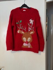 NEXT, GIRLS, CHRISTMAS JUMPER