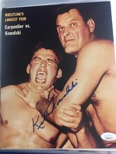 Killer Kowalski autographed wrestling picture with JSA COA - WWF WWE NWA