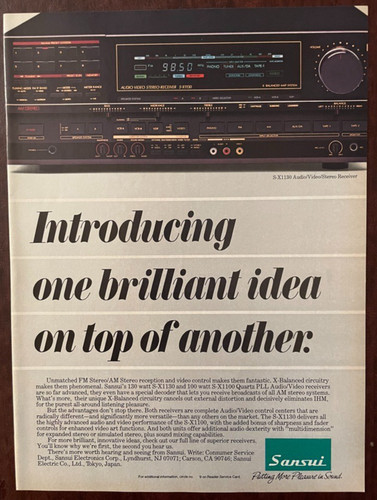 1985 sansui x1130 audio - sansui,