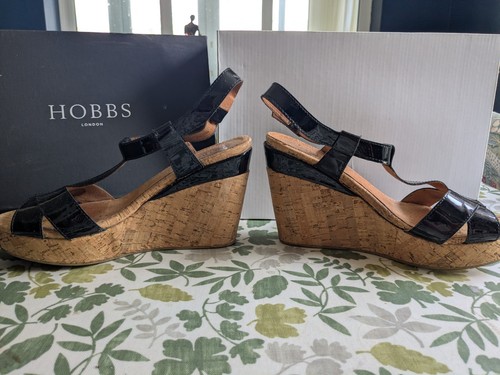 Hobbs black patent leather - black,