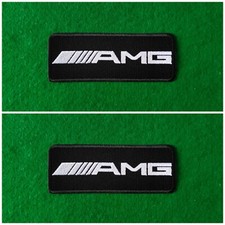 A Pair Of Motor Car Racing Sew / Iron On Patches (f) AMG