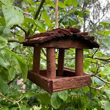 Hanging wooden bird - hanging, table