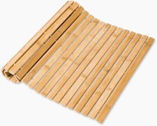 Luxury Bamboo Duck Board Wooden Bath Mat for Shower, Spa, Sauna - 60 x 40cm