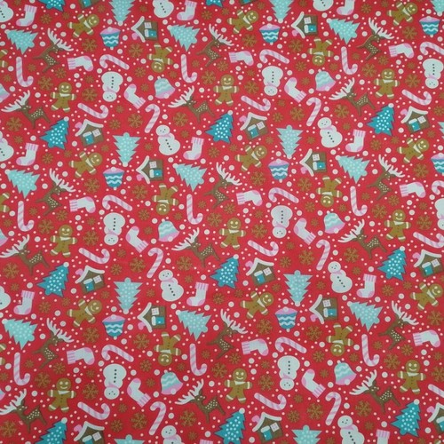 Polycotton fabric christmas - fabric,