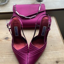 Magrit Leather Lilac Size 7 Slingback Shoes