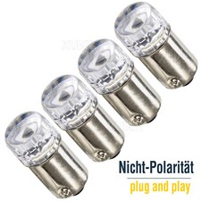 4X 12V BA9S BAX9S BAY9S Led