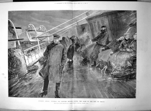 Old antique print general sir - antique,