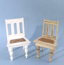 Vintage dolls house chairs.