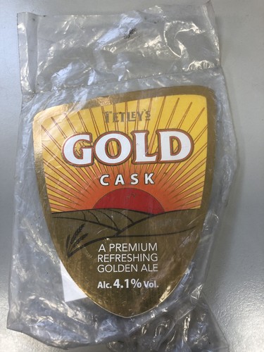 Tetleys gold cask - cask, pump