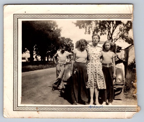 Group portrait people car - group,