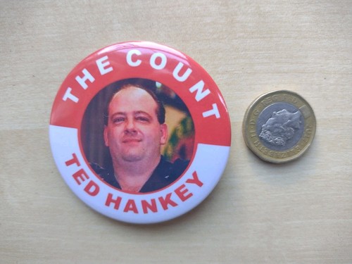 Ted hankey darts badge - hankey,