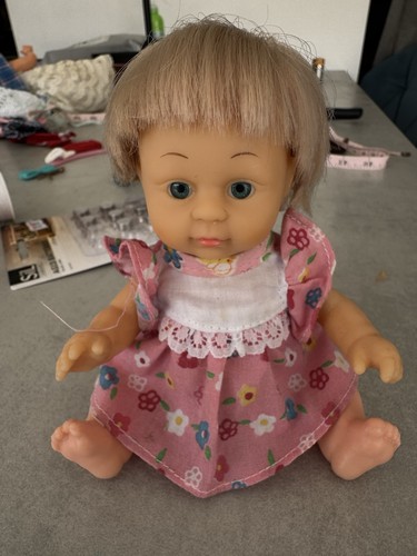 Tiny vintage talking baby doll - tiny,
