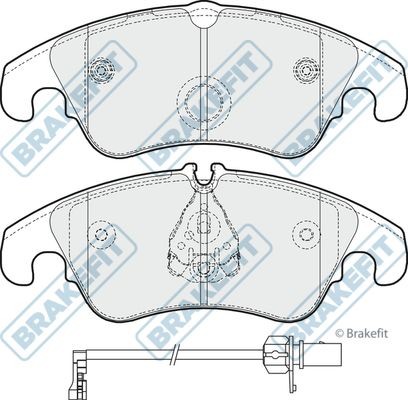 Apec front brake pad - front, for