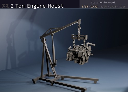Ton engine hoist 1 - 2, 1/35