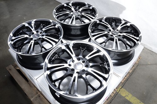 17x7 wheels rims - black, 4