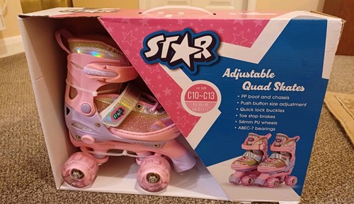 Adjustable quad skates pink - adjustable,