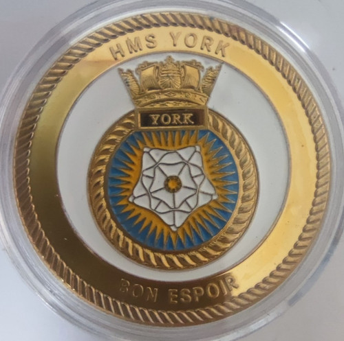 Hms york royal navy medal - hms,