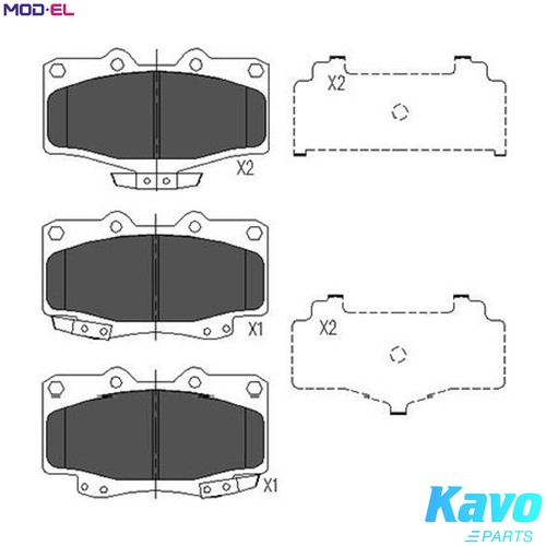 Brake pad set - set,