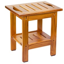 Teak Shower Stool Compact