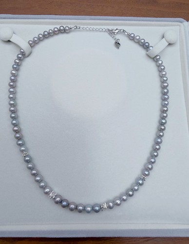 Handmade freshwater grey pearl - handmade,