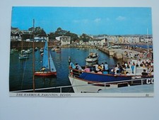 Europa Cards old colour PC The Harbour, Paignton. Devon. posted 1978. Boats.