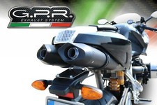 BMW R 1200 S 2006-2008 GPR Furore Black Exhaust Terminals Approved Exhaust