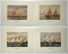 Sailing vessels reproduction prints set of 4 Edizioni Gutenberg