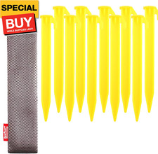 10-Pack Plastic Tent Stakes