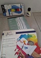 Pebeo Studio Watercolour  Paints , Masking fluid, Tear-off Paper Palette, Papers